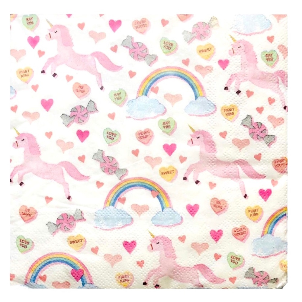 Molly & Rex Unicorn Icon Treats Paper Luncheon Napkins (15923),  40 ct